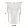 [Sample] 250g White Shiny Stand Up Pouch/Bag with Zip Lock [SP4]