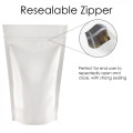 40g White Shiny Stand Up Pouch/Bag with Zip Lock [SP1]
