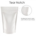 40g White Shiny Stand Up Pouch/Bag with Zip Lock [SP1]