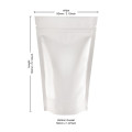 40g White Shiny Stand Up Pouch/Bag with Zip Lock [SP1]