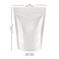500g White Shiny Stand Up Pouch/Bag with Zip Lock [SP5] Special Offer