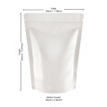 500g White Shiny Stand Up Pouch/Bag with Zip Lock [SP5] (100 per pack)