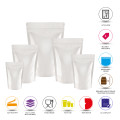 [Sample] 70g White Shiny Stand Up Pouch/Bag with Zip Lock [SP2]