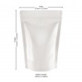 750g White Shiny Stand Up Pouch/Bag with Zip Lock [SP11]