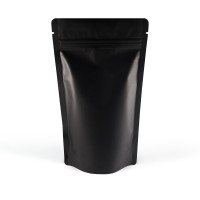 150g Black Matt Stand Up Pouch/Bag with Zip Lock [SP3] (100 per pack)