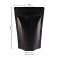[Sample] 1kg Black Matt Stand Up Pouch/Bag with Zip Lock [SP6]