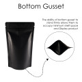3kg Black Matt Stand Up Pouch/Bag with Zip Lock [SP7] (100 per pack)