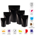 3kg Black Matt Stand Up Pouch/Bag with Zip Lock [SP7] (100 per pack)