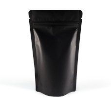 750g Black Matt Stand Up Pouch/Bag with Zip Lock [SP11] (100 per pack)