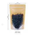 100g Kraft Paper One Side Clear Stand Up Pouch/Bag with Zip Lock [SP9] (100 per pack)