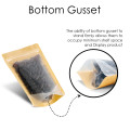 70g Kraft Paper One Side Clear Stand Up Pouch/Bag with Zip Lock [SP2] (100 per pack)