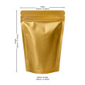 [Sample] 1kg Gold Matt Stand Up Pouch/Bag with Zip Lock [SP6]