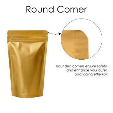40g Gold Matt Stand Up Pouch/Bag with Zip Lock [SP1] (100 per pack)