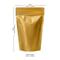 70g Gold Matt Stand Up Pouch/Bag with Zip Lock [SP2] (100 per pack)