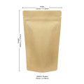 100g Kraft Paper Stand Up Pouch/Bag with Zip Lock [SP9] (100 per pack)