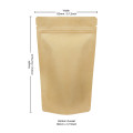 [Sample] 150g Kraft Paper Stand Up Pouch/Bag with Zip Lock [SP3]