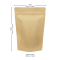 [Sample] 1kg Kraft Paper Stand Up Pouch/Bag with Zip Lock [SP6]