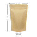 [Sample] 250g Kraft Paper Stand Up Pouch/Bag with Zip Lock [SP4]