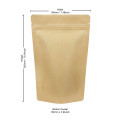 [Sample] 500g Kraft Paper Stand Up Pouch/Bag with Zip Lock [SP5]