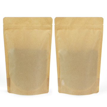 50g Recyclable Brown Matt Stand Up Pouch/Bag with Zip Lock [WP1] (100 per pack)