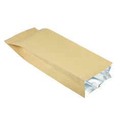 1kg 135x410mm Kraft Paper Side Gusset Pouch/Bag (100 per pack)