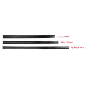 140mm Black Matt Tin Tie Closing Strips (100 per pack)