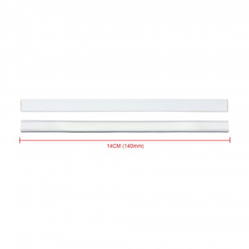 140mm White Matt Tin-Ties Closing Strips (100 per pack)
