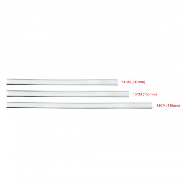 140mm White Matt Tin-Ties Closing Strips (100 per pack)