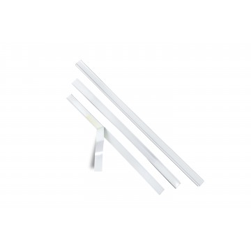 150mm White Matt Tin-Ties Closing Strips (100 per pack)