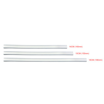 180mm White Matt Tin Tie Closing Strips (100 per pack)