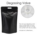 5kg Black Matt With Handle and Valve Stand Up Pouch/Bag with Zip Lock [SP8] (100 per pack)