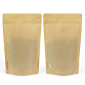 100g  Recyclable Brown Matt with Valve Stand Up Pouch/Bag with Zip Lock [SP9] (100 per pack)
