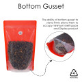 250g Recyclable Clear / Red Shiny With Valve Stand Up Pouch/Bag With Zip Lock [SP4] (100 per pack)