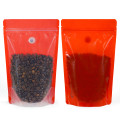250g Recyclable Clear / Red Shiny With Valve Stand Up Pouch/Bag With Zip Lock [SP4] (100 per pack)