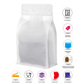 [SAMPLE] 250g Valve Recyclable White Matt Flat BottomBag with Zip Lock [FB4]