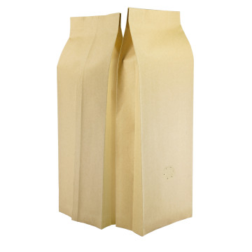 1kg 135x410mm Valve Kraft Paper Side Gusset Pouch/Bag (100 per pack)