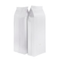 1kg 135x410mm Valve White Matt Side Gusset Pouch/Bag (100 per pack)