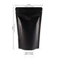 150g Black Matt With Valve Stand Up Pouch/Bag with Zip Lock [SP3] (100 per pack)