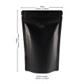[Sample] 1kg Black Matt With Valve Stand Up Pouch/Bag with Zip Lock [SP6]