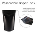 5kg Black Matt With Valve Stand Up Pouch/Bag with Zip Lock [SP8] (100 per pack)
