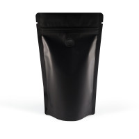 5kg Black Matt With Valve Stand Up Pouch/Bag with Zip Lock [SP8] (100 per pack)