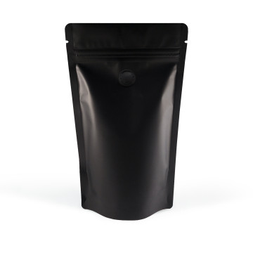 5kg Black Matt With Valve Stand Up Pouch/Bag with Zip Lock [SP8] (100 per pack)
