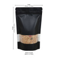 [Sample] 150g Window Black Matt Stand Up Pouch/Bag with Zip Lock [SP3]