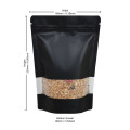 [Sample] 250g Window Black Matt Stand Up Pouch/Bag with Zip Lock [SP4]