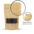 100g Window Kraft Paper Stand Up Pouch/Bag with Zip Lock [SP9] (100 per pack)