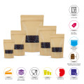 40g Window Kraft Paper Stand Up Pouch/Bag with Zip Lock [SP1] (100 per pack)