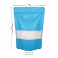 180x260mm Window Dark Blue Matt Stand Up Pouch/Bag With Zip Lock (100 per pack)