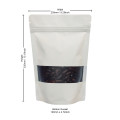[Sample] 1kg Window White Matt Stand Up Pouch/Bag with Zip Lock [SP6]