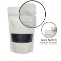 70g Window White Matt Stand Up Pouch/Bag with Zip Lock [SP2] (100 per pack)