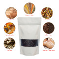 70g Window White Matt Stand Up Pouch/Bag with Zip Lock [SP2] (100 per pack)